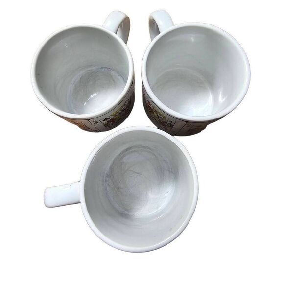 Mugs Coffee Cups Image of Playing Cards Quantity Three Vintage 3 Black Spade Clo - Picture 4 of 5